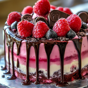 Chocolate Raspberry Drip Cake