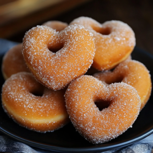 Cinnamon Sugar Heart Doughnuts Recipe