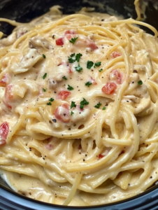 Creamy Crockpot Chicken Spaghetti – Best Of Recipes