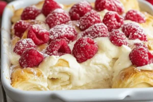 Decadent Cheesecake Crescent Rolls Casserole