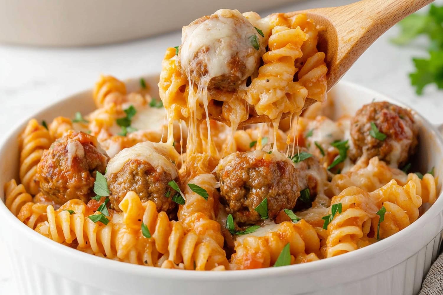 Dump and Bake Meatball Casserole