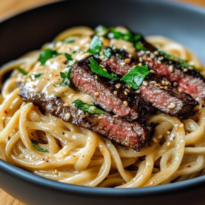 Garlic Butter Steak Lightning Noodles