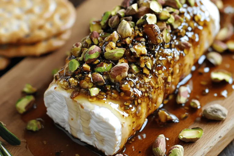 Goat Cheese Appetizer with Honey, Fig & Pistachios