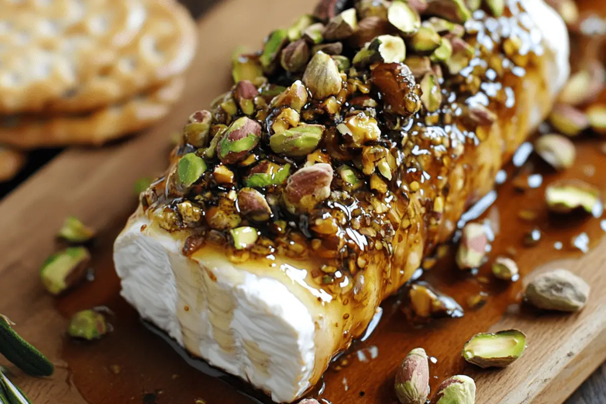 Goat Cheese Appetizer with Honey, Fig & Pistachios
