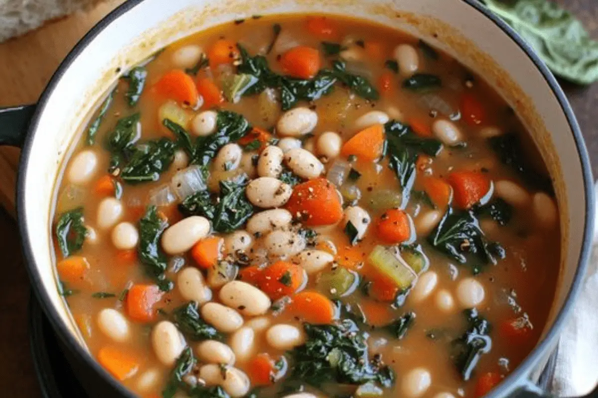 Hearty Tuscan White Bean Soup