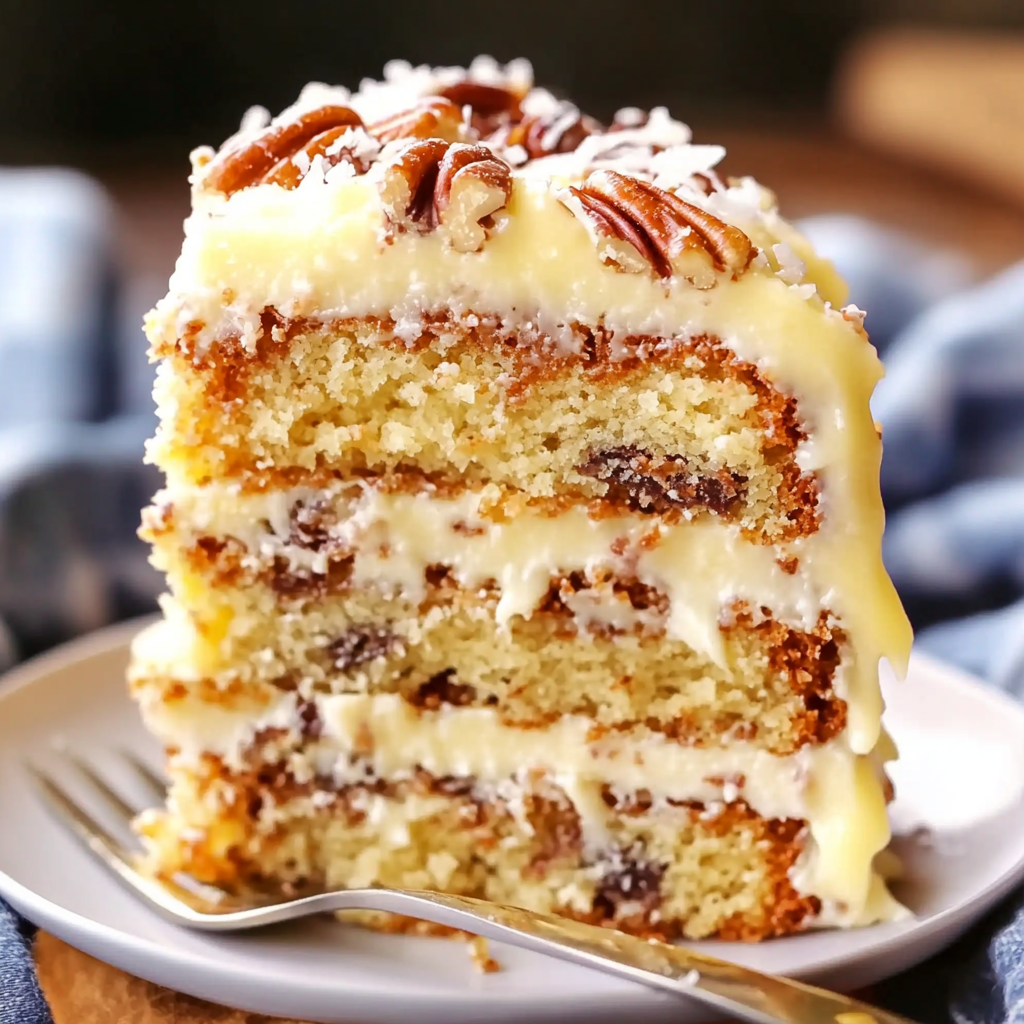 Decadent Tornado Cake: Indulgent Moistness, Gooey Deliciousness, and Irresistible Coconut Pecan Glaze!
