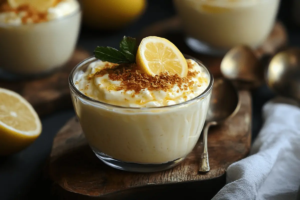 Lemon Cottage Cheese Pudding Recipe – Light & Creamy Citrus