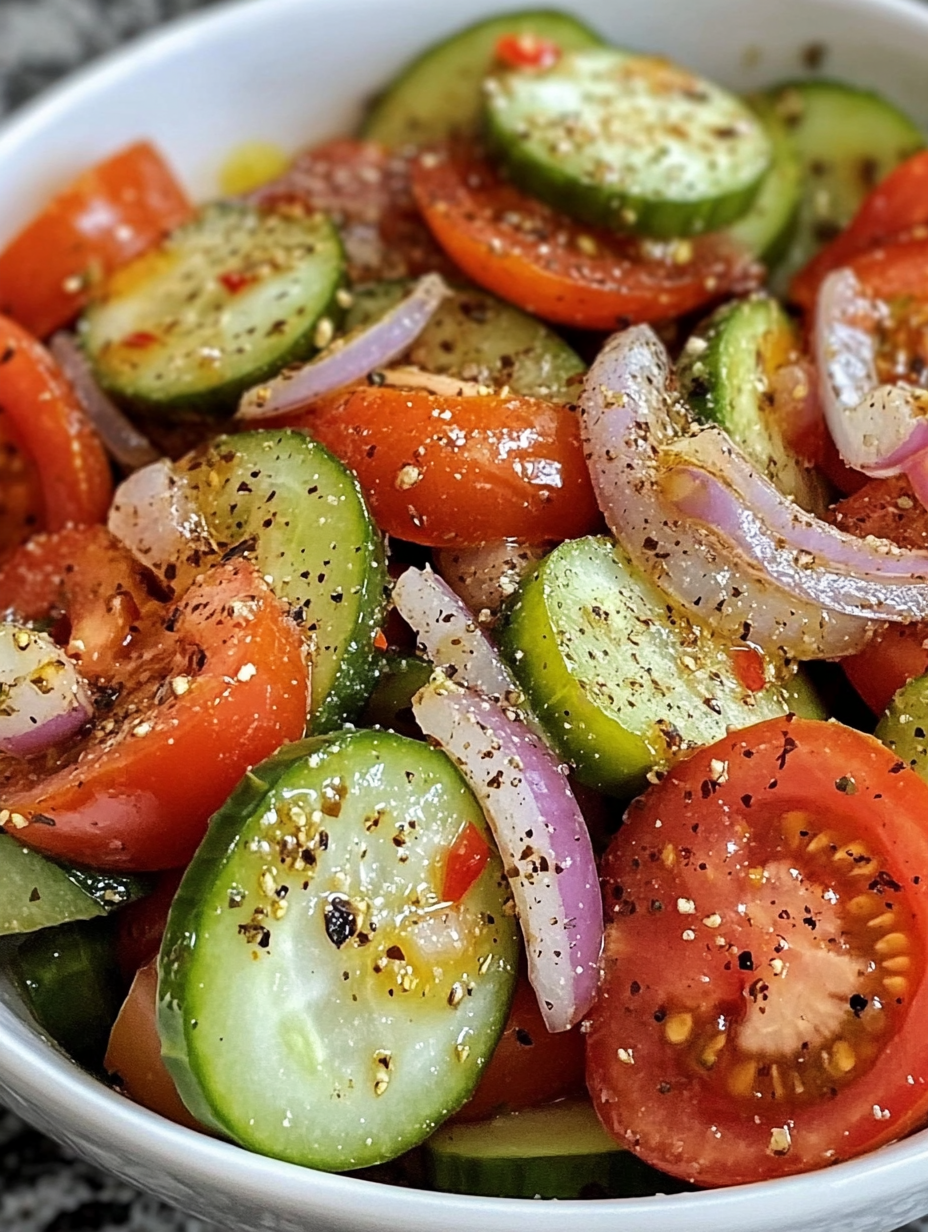 Marinated Cucumber, Tomato, and Onion Salad – Best Of Recipes