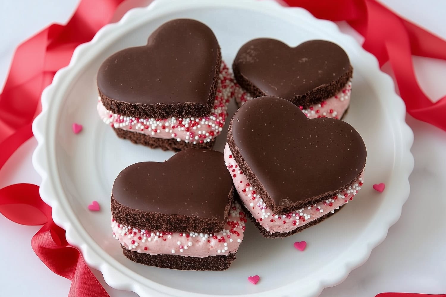 Valentine’s Day Sandwich Cookies