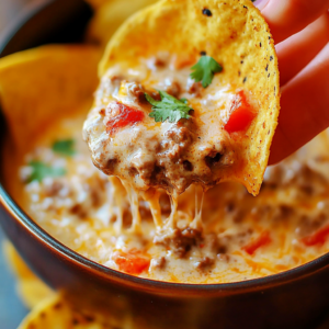 Easy Beef Queso Dip